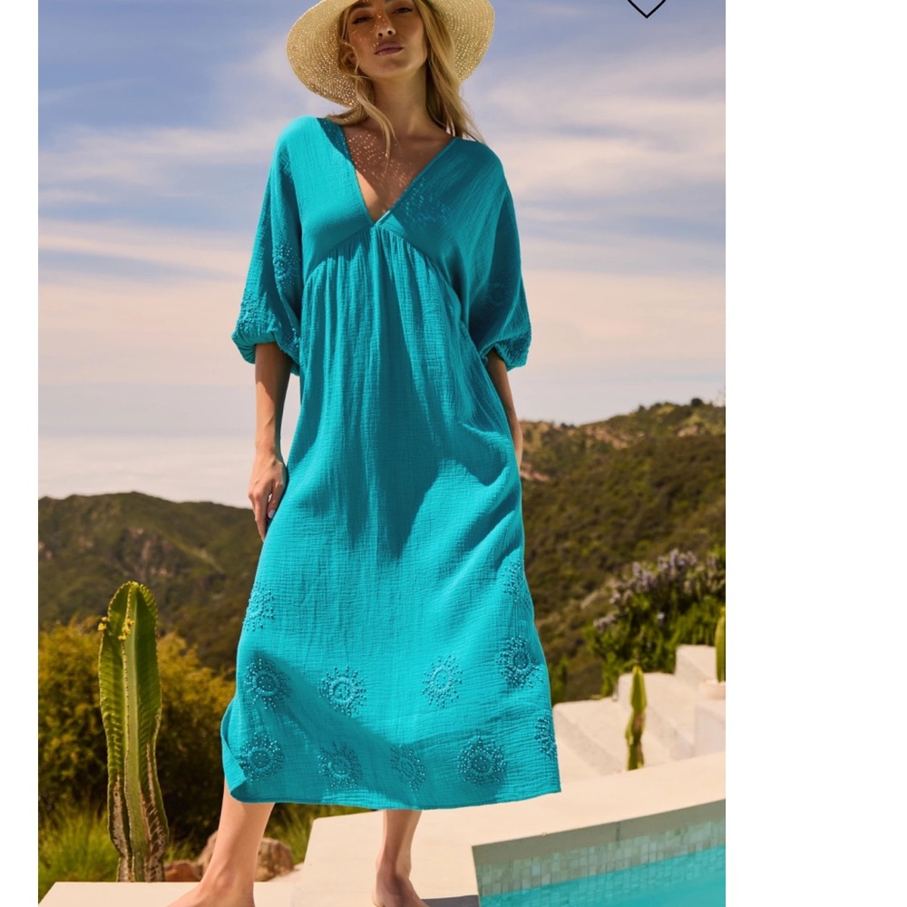 Trina Turk Open Back Maxi Dress Sz M